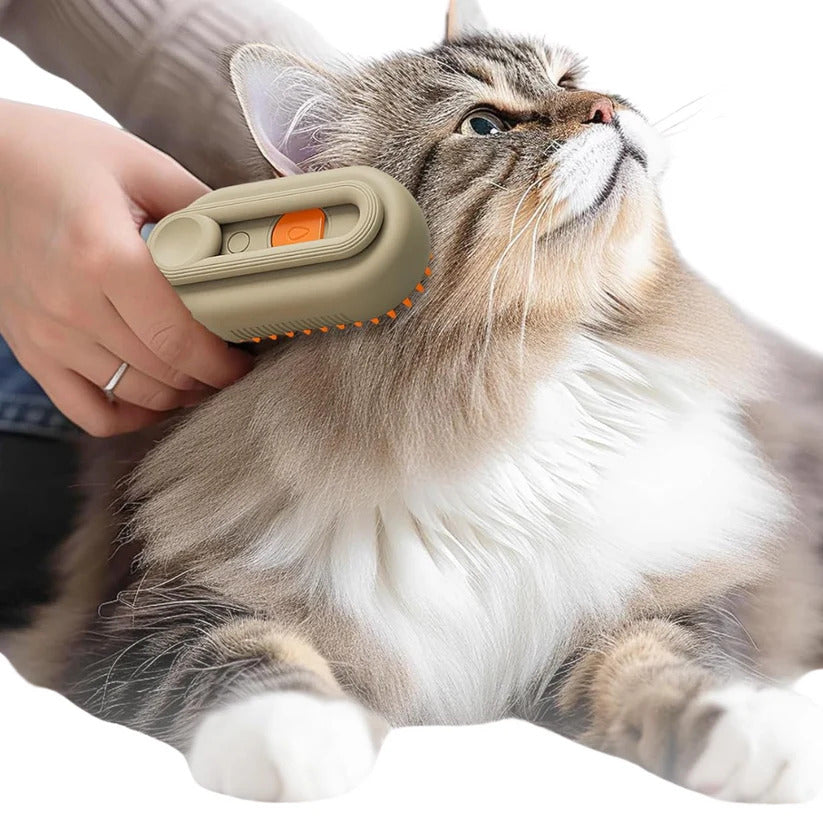 Steam Brush for Pet Coat Care